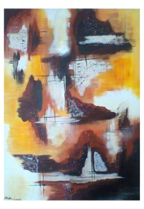 038-w GelbBraune Strukturen