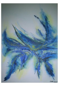 072-w federspiel in BlauGelb