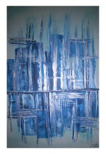 084-w Rechtecke in BlauSilber